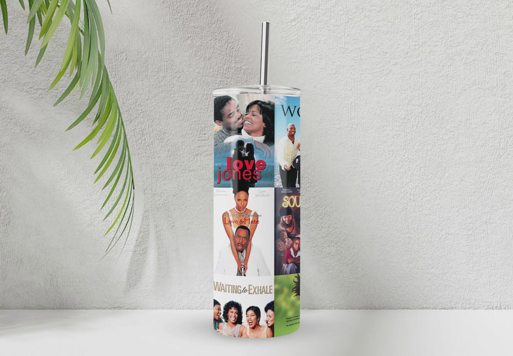 90s Era 20 oz SKINNY TUMBLER Stainless Steel Sublimation Tumbler